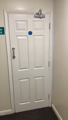 Fire door installation in Brighton HMO building