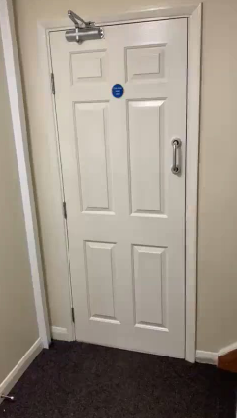 Fire door installation in Brighton HMO building